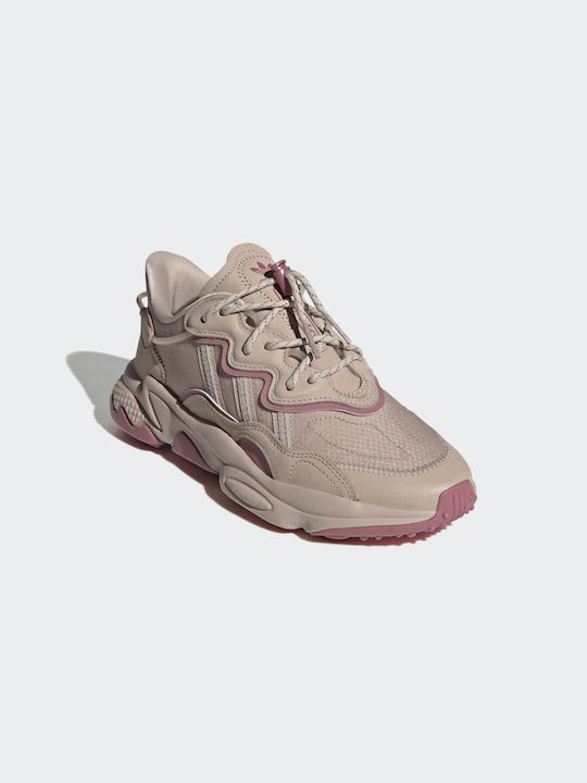 Ozweego Femei Chunky Sneakers Wonder Taupe / Pink Strata