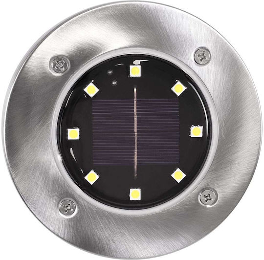 GloboStar Σετ 4 Καρφωτά Ηλιακά Φωτιστικά 0.8W 80lm Ψυχρό Λευκό 6000K με Φωτοκύτταρο IP65
