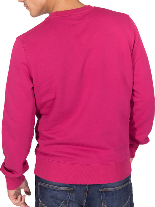 Franklin & Marshall Men's Sweatshirt with Hood Pink