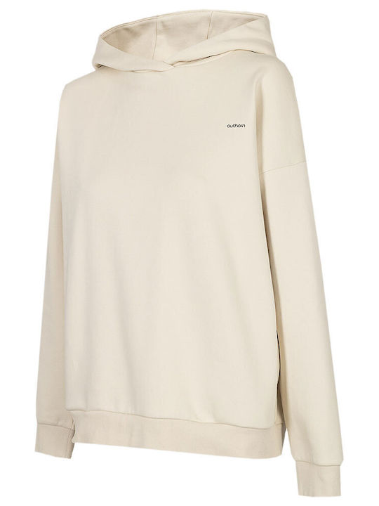 Women's Sweatshirt Hooded Beige