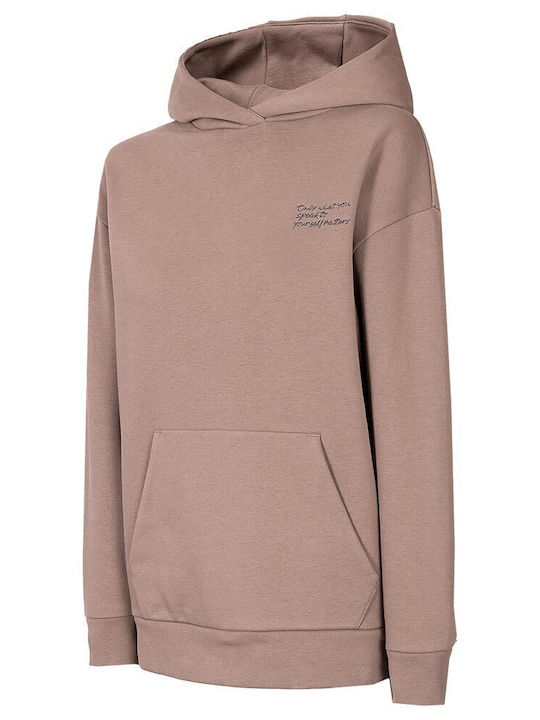 Women's Sweatshirt Hooded Brown