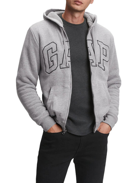Herren Sweatshirt mit Kapuze in Grau