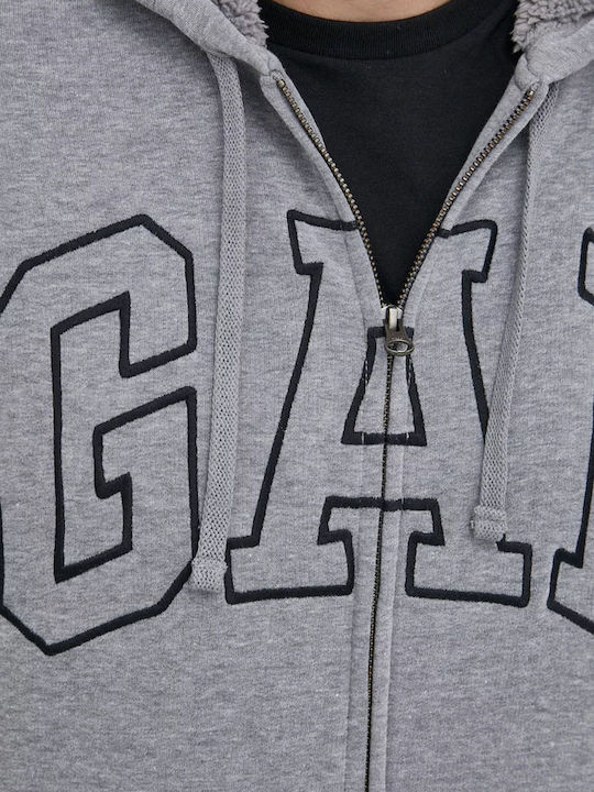 Herren Sweatshirt mit Kapuze in Grau