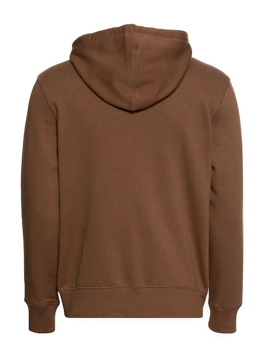 GAP Men's Sweatshirt Jacket with Hood Brown