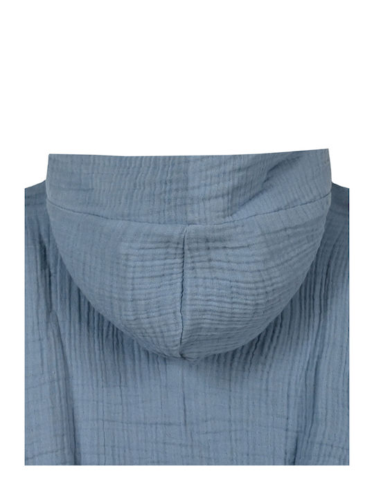 Energiers Παιδικό Μπουρνούζι Light Blue mit Kapuze