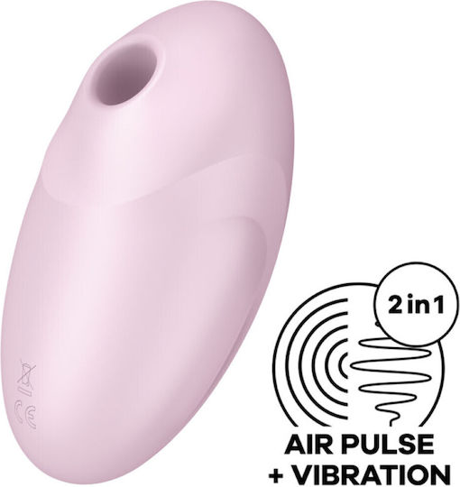 Satisfyer Vulva Lover 3 Аспиратор Вагина с вибрация Въздушен импулсен стимулатор и вибратор Pink 1бр