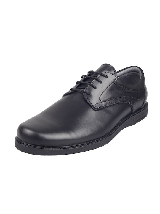 Verraros Δερμάτινα Ανδρικά Oxfords Μαύρα