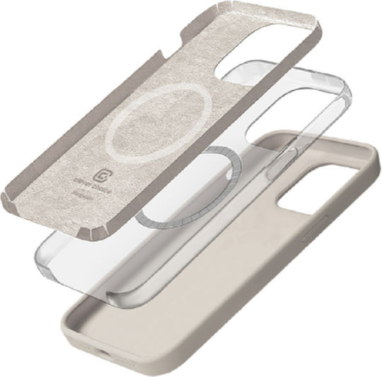 Crong Color Premium MagSafe Back Cover Silicone Stone (iPhone 14 Pro Max)