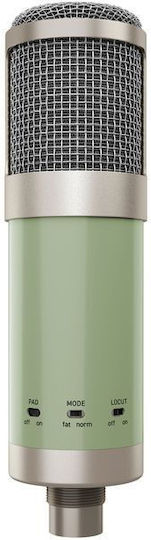 Universal Audio Bock 187 Condenser Microphone Handheld, Shock Mounted for Vocals in Green Color