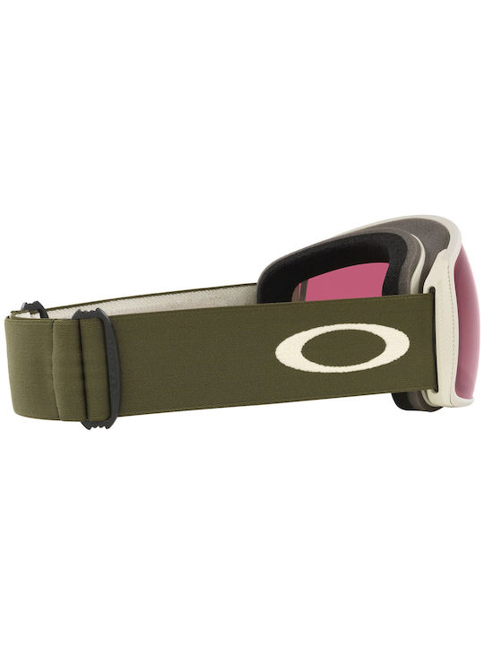 Oakley Flight Tracker Μάσκα Σκι & Snowboard Ενηλίκων Πράσινη με Φακό Καθρέπτη Μωβ