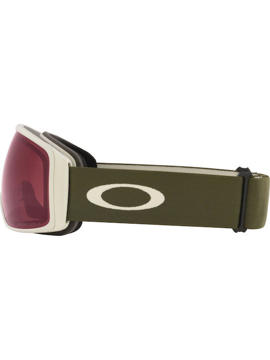 Oakley Flight Tracker Μάσκα Σκι & Snowboard Ενηλίκων Πράσινη με Φακό Καθρέπτη Μωβ