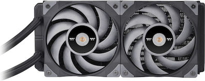 Thermaltake Toughliquid Ultra 240 Sync Υδρόψυξη Επεξεργαστή Διπλού Ανεμιστήρα 120mm για Socket AM4/1200/115x με RGB Φωτισμό