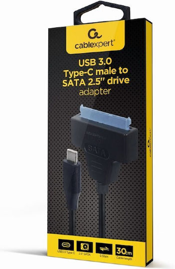 Cablexpert AUS3-03 USB3.0 Tip-C Masculin La SATA Negru