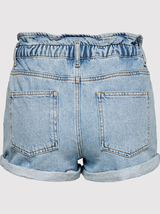Onlcuba Women's Jean High-waisted Shorts Light Blue