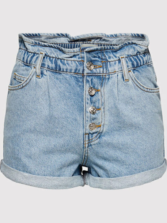 Onlcuba Women's Jean High-waisted Shorts Light Blue