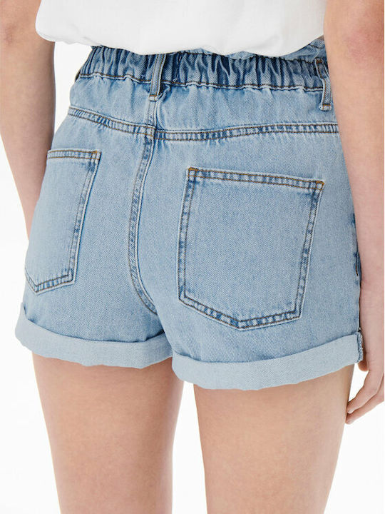 Onlcuba Women's Jean High-waisted Shorts Light Blue