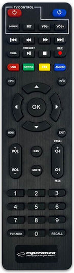 Esperanza EV111P EV111P Ψηφιακός Δέκτης Mpeg-4 HD (720p) Σύνδεσεις SCART / HDMI / USB