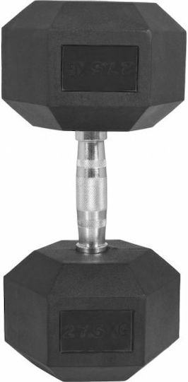 Optimum Βαράκι Εξάγωνο Λαστιχένιο 1 x 27.5kg