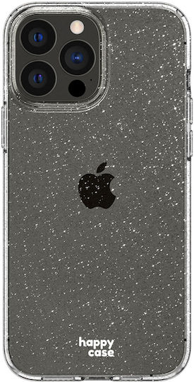 HappyCase Glitter Print Back Cover Σιλικόνης Διάφανο (iPhone 13 Pro)