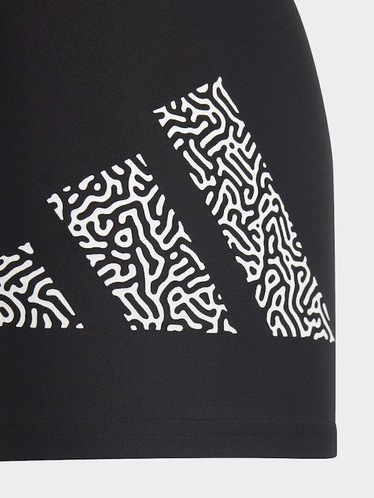adidas 3 Bar Logo Costum de baie pentru copii Pantaloni scurți de înot Negru