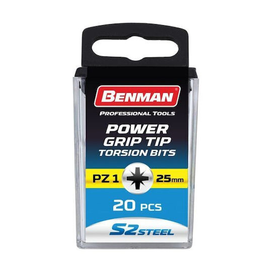 Benman Set 20 Screwdriver Bits Cross
