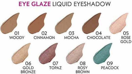 Golden Rose Eye Glaze Сенки за Очи в Течна Форма 01 Woody 3.5мл