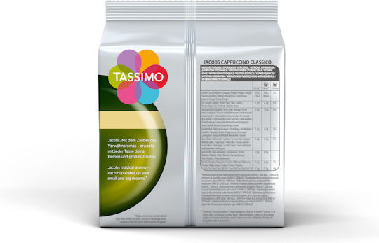 Tassimo Κάψουλες Cappuccino Jacobs Cappuccino Συμβατές με Μηχανή Tassimo 8caps