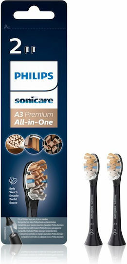 Philips Sonicare Premium All-in-One Резервни Части За Електрически Четки За Зъби Черни HX9092/11 2бр