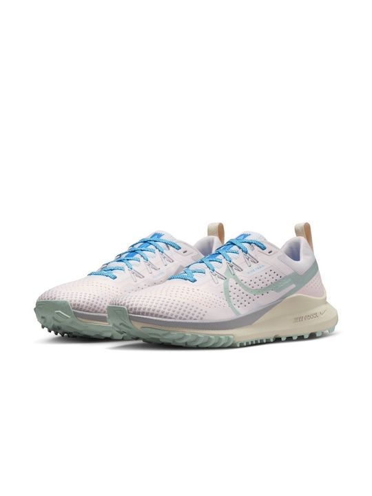 Nike React Pegasus Trail 4 Γυναικεία Αθλητικά Παπούτσια Trail Running Pearl Pink / Football Grey / Baltic Blue / Wolf Grey
