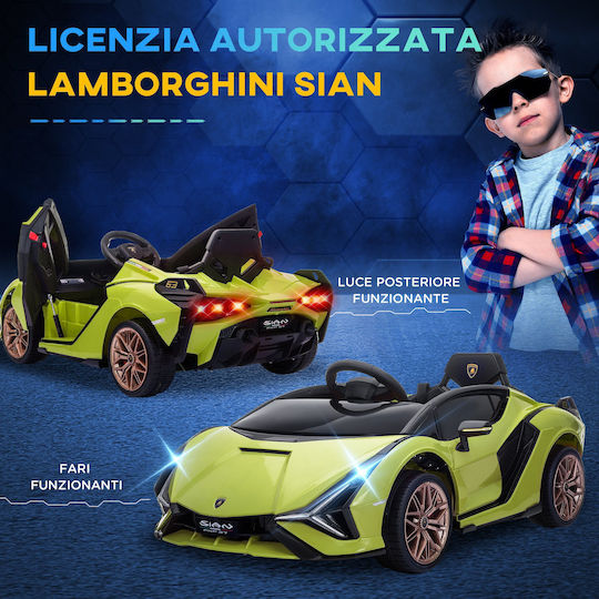 Lamborghini Едноместна с Дистанционно Управление Лицензиран 12 Волта Зеленa