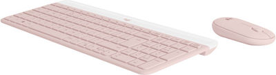 Logitech MK470 Kabellos Tastatur & Maus Set Englisch US Rosa