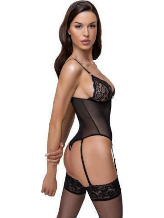 Cottelli Collection Sexy Bodysuit Bodysuit fără croială Black