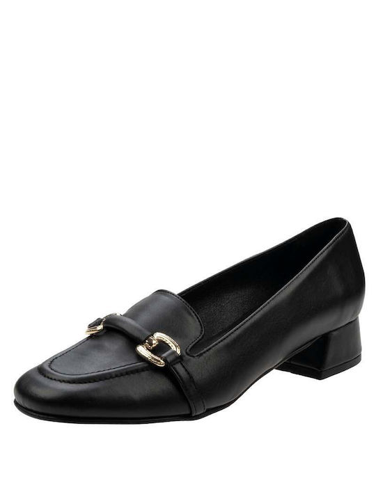 Stefania Leder Pumps Schwarz