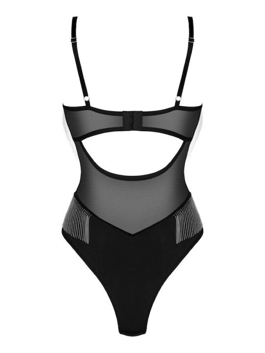 Obsessive Milladis Body Sexy Κορμάκι Μαύρο