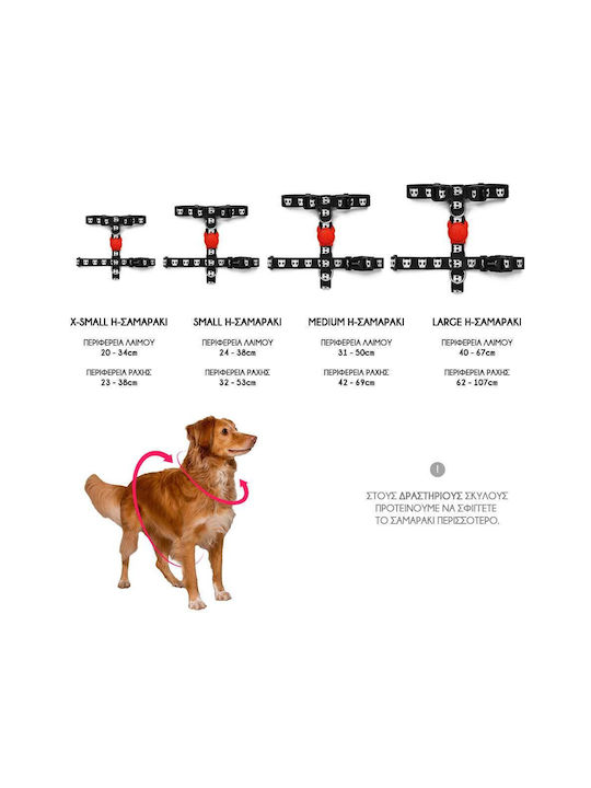 Zee-Dog Σαμαράκι Σκύλου H-Harness Bloom Medium 390959