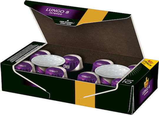 Jacobs Capsule Espresso Lungo Intenso Compatibile cu Mașină Nespresso 10 bucăți