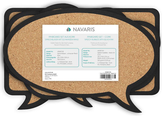 Navaris Пинска дъска Корк 22x18.5см