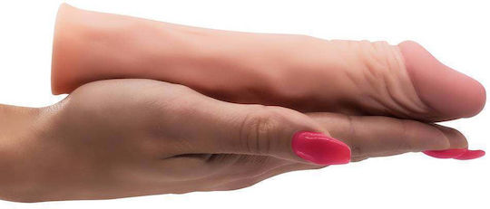 Crushious The Macho Penis Extension Penis Sleeve Flesh 18.5cm