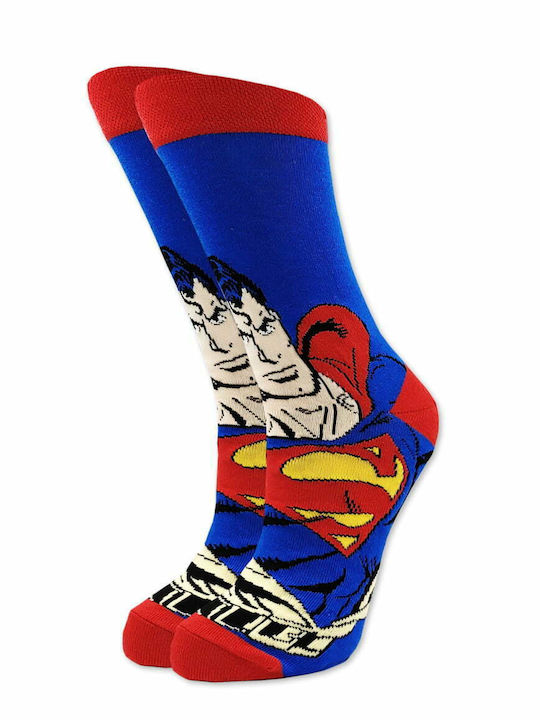 Dc Comics Superman Ανδρικές Κάλτσες Μπλε