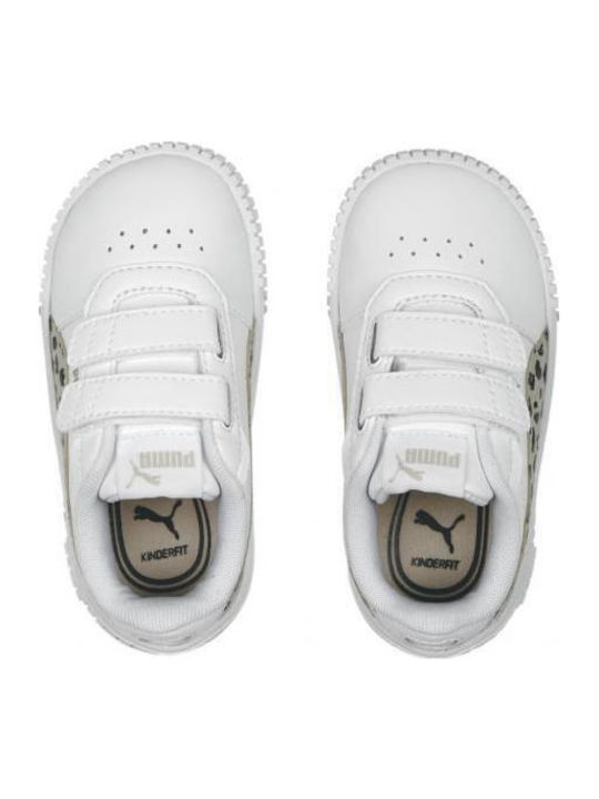 Carina 2.0 Animal Kids Sneakers with Scratch White