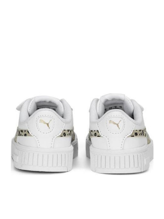 Carina 2.0 Animal Kids Sneakers with Scratch White