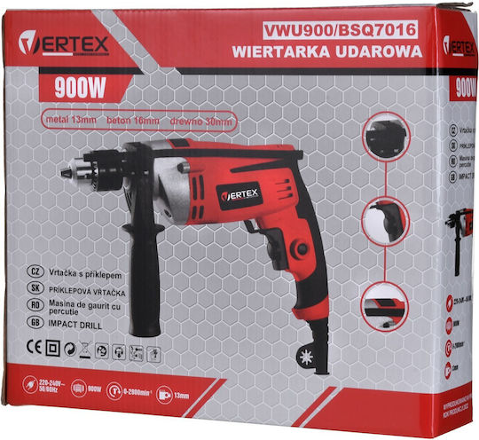 Vertex Κρουστικό Δραπανοκατσάβιδο Ρεύματος 900W