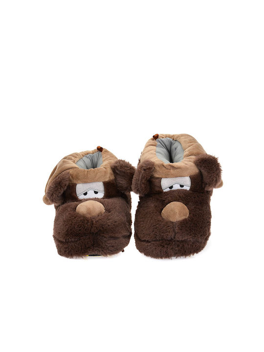 De Fonseca Tevere Animal Men's Slippers Brown