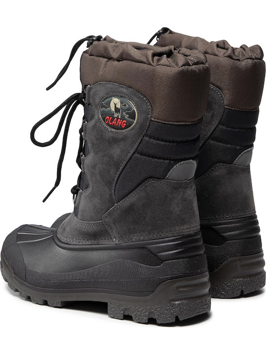 Olang Canadian Suede Men's Hiking Boots Black