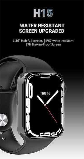 Awei H15 Smartwatch με Παλμογράφο (Μαύρο)