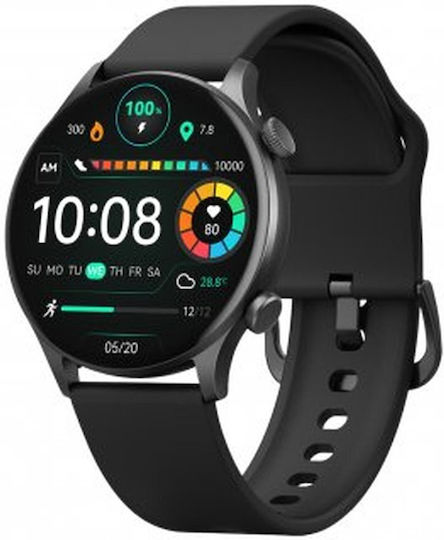 Haylou RT3 Solar Plus Smartwatch with Heart Rate Monitor (Black)