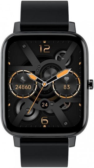 XO H80(s) Smartwatch with Heart Rate Monitor (Black)