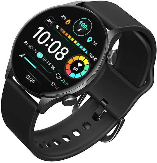 Haylou RT3 Solar Plus Smartwatch με Παλμογράφο (Μαύρο)