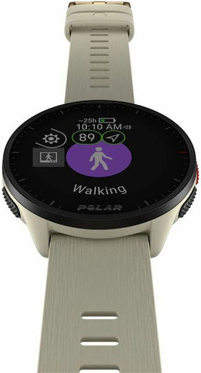 Polar Pacer 45mm Smartwatch (Cloud White)