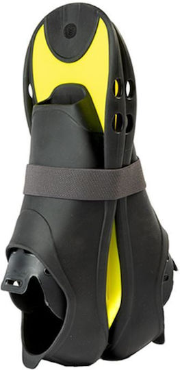 Aquarapid Flippers Swimming Aqrace Aqfin Short Black